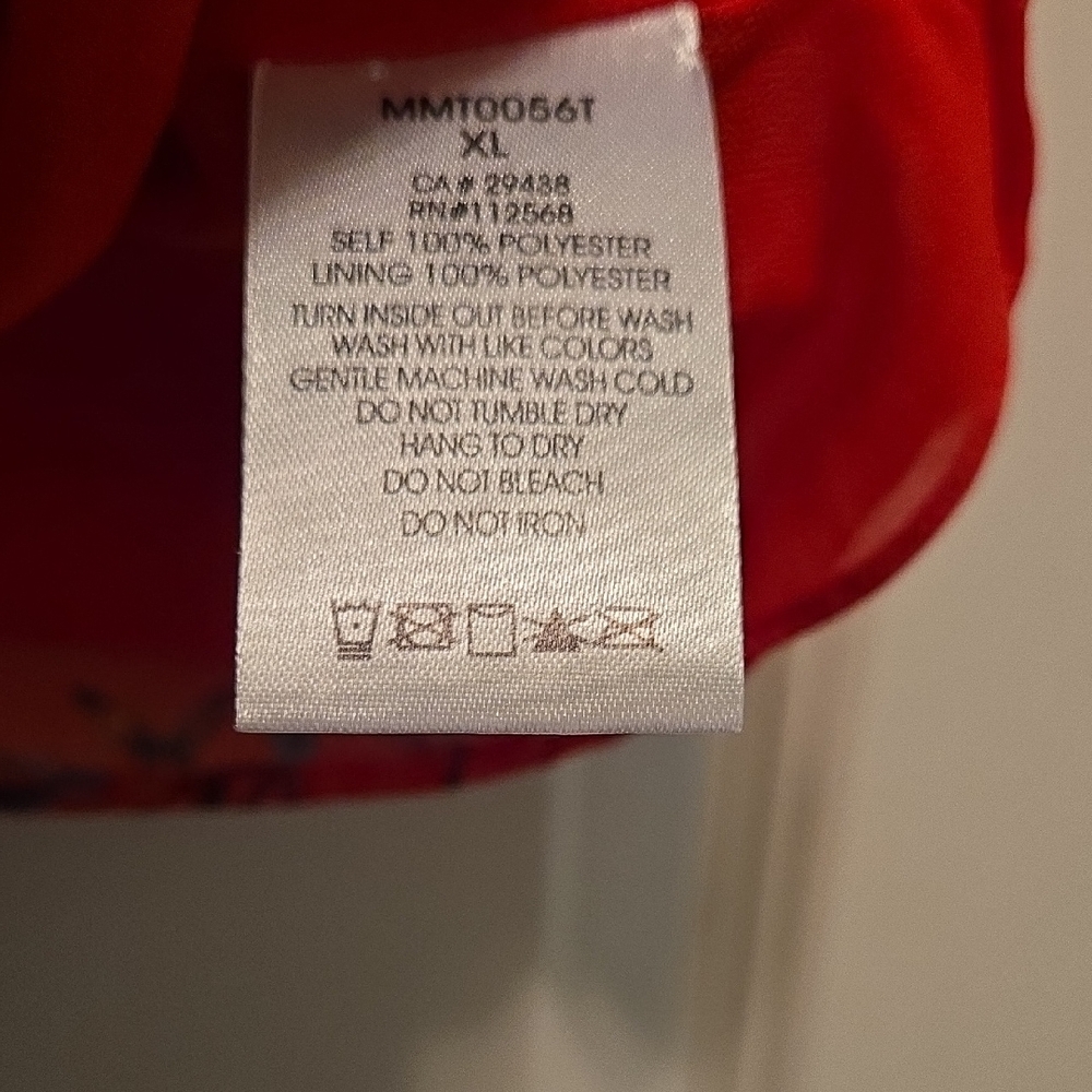 Miss Me Red Floral Button-Front Camisole - Picture 3 of 5
